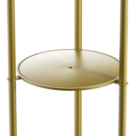 Levede Coat Rack Clothes Stand 8 Hook Organizer Gold-2018816841975205892