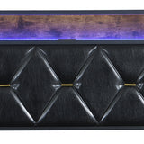 Levede Single Bed Frame Leather Headboard RGB 2 Drawers - Top-Down View