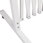 Garden Security Fence Gate Expandable White-2006733312898502660