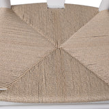 Levede 2x Dining Chairs Wooden Hans White - Top-Down View