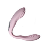 Urway Vibrator Double Shock Clitoris Pink - Top-Down View