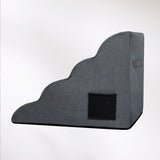 Pawz 4 Steps Pet Stairs Dog Ramp High Density Foam Grey-2018816829564260356