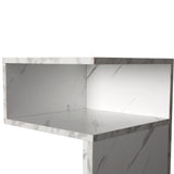 Levede 1xBedside Tables Drawers Side White - Top-Down View