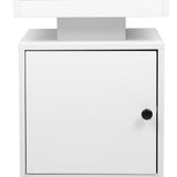 Levede Bedside Table USB Charger Outlet RGB White - Top-Down View
