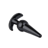 Urway 4 Pack Anal Butt Plug Ass Bum Black - Top-Down View