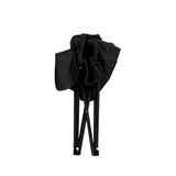 Levede Folding Camping Moon Chair Lightweight Black - Top-Down View
