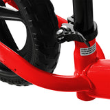 BoPeep Kids Balance Bike Ride On Toys Red - Top-Down View