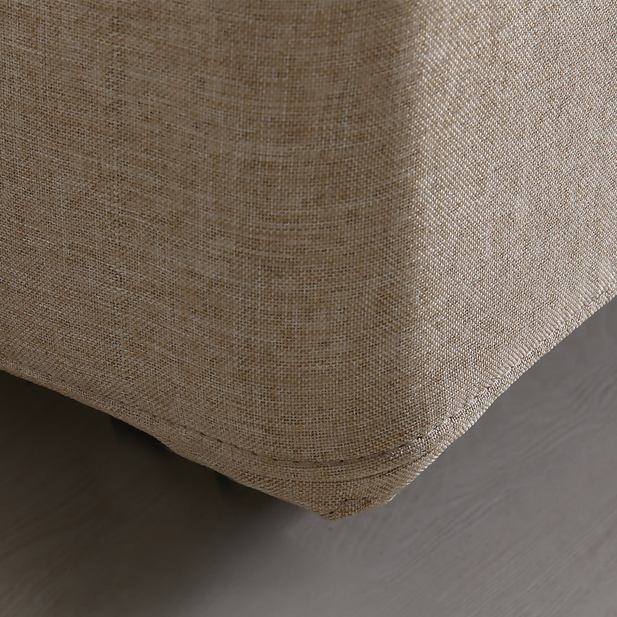 Levede Fabric Bed Frame Double Gas Lift Double Beige-2006733222205067268