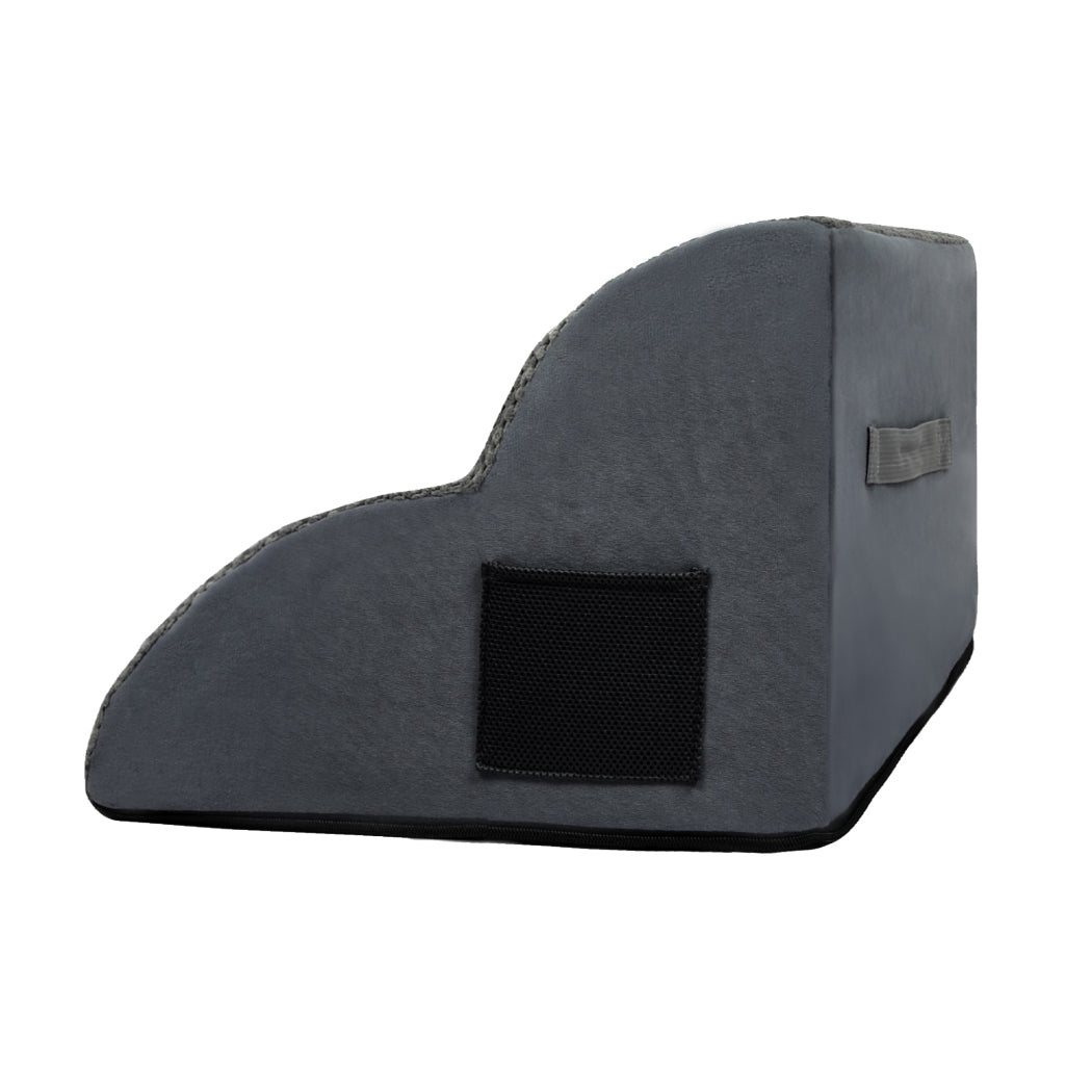 Pawz 2 Steps Pet Stairs Dog Ramp High Density Foam Grey-2018816703462510596