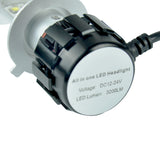 4 Side Cree LED Car Headlight 160W 2500LM - Top-Down View