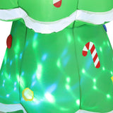 Santaco Inflatable 1.5M Christmas Tree Flashing Light - Top-Down View