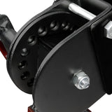 Manan 2X 410mm-545mm Drop Down Corner Black - Top-Down View