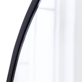 Wall Mirror Round Shaped Bathroom Makeup X-Large - Top-Down View