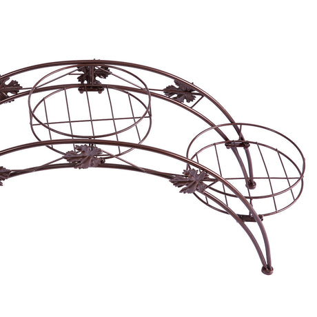 2X Plant Stand Outdoor Indoor Metal Bronze-2018816788816596996