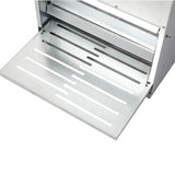 PaWz 10KG Auto Chicken Feeder Dispenser Galvanised Steel - Top-Down View