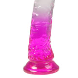 Urway Dildo Dong Realistic Penis Cock Purple 20cm - Top-Down View