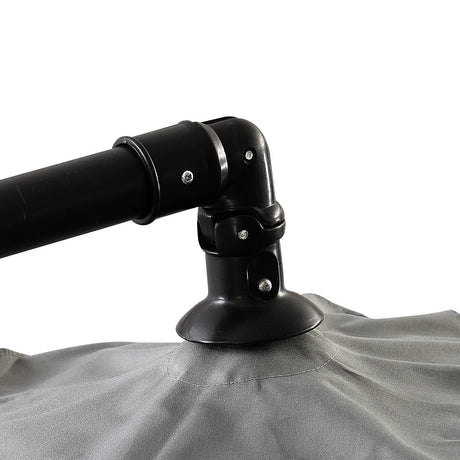 Mountview 3M Outdoor Umbrella Cantilever Grey With Base-1954802871253995524