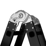 Traderight Multi Purpose Ladder Aluminium 5.7Meter - Top-Down View