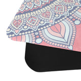 Centra Yoga Mat Foldable Non-Slip Exercise Pink - Top-Down View
