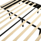 Levede Bed Frame Queen Size Mattress Grey - Top-Down View