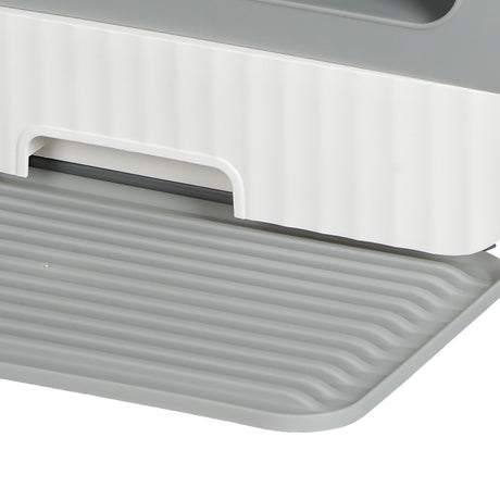 PaWz Fully Enclosed Cat Litter Box Mat Grey-2018816683988357124