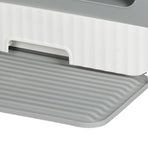 PaWz Fully Enclosed Cat Litter Box Mat Grey-2018816683988357124