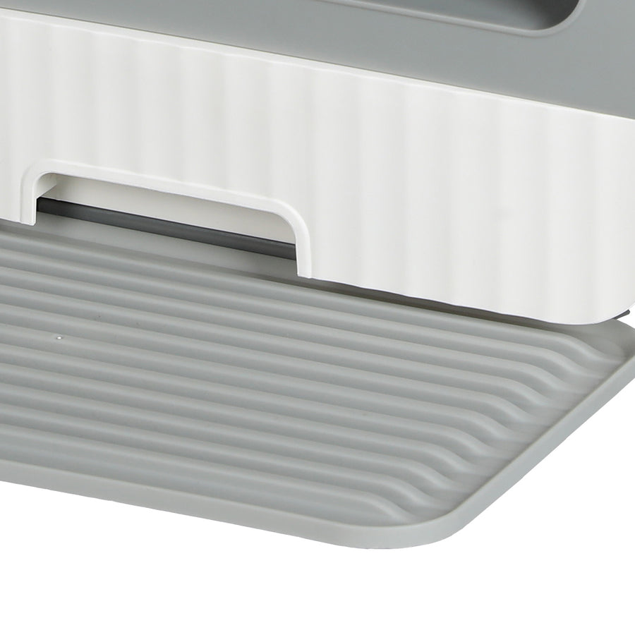 PaWz Fully Enclosed Cat Litter Box Mat Grey-2018816683988357124