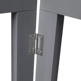 PaWz Wooden Pet Gate Dog Fence Safety Grey 100 Pack - Top-Down View