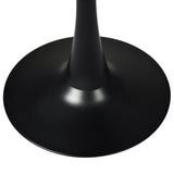 Levede 2x Round Bar Table Pub Tables Black - Top-Down View