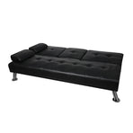 Levede Sofa Bed Adjustable Recliner Black-2006733286516330500