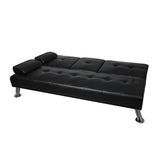 Levede Sofa Bed Adjustable Recliner Black - Top-Down View