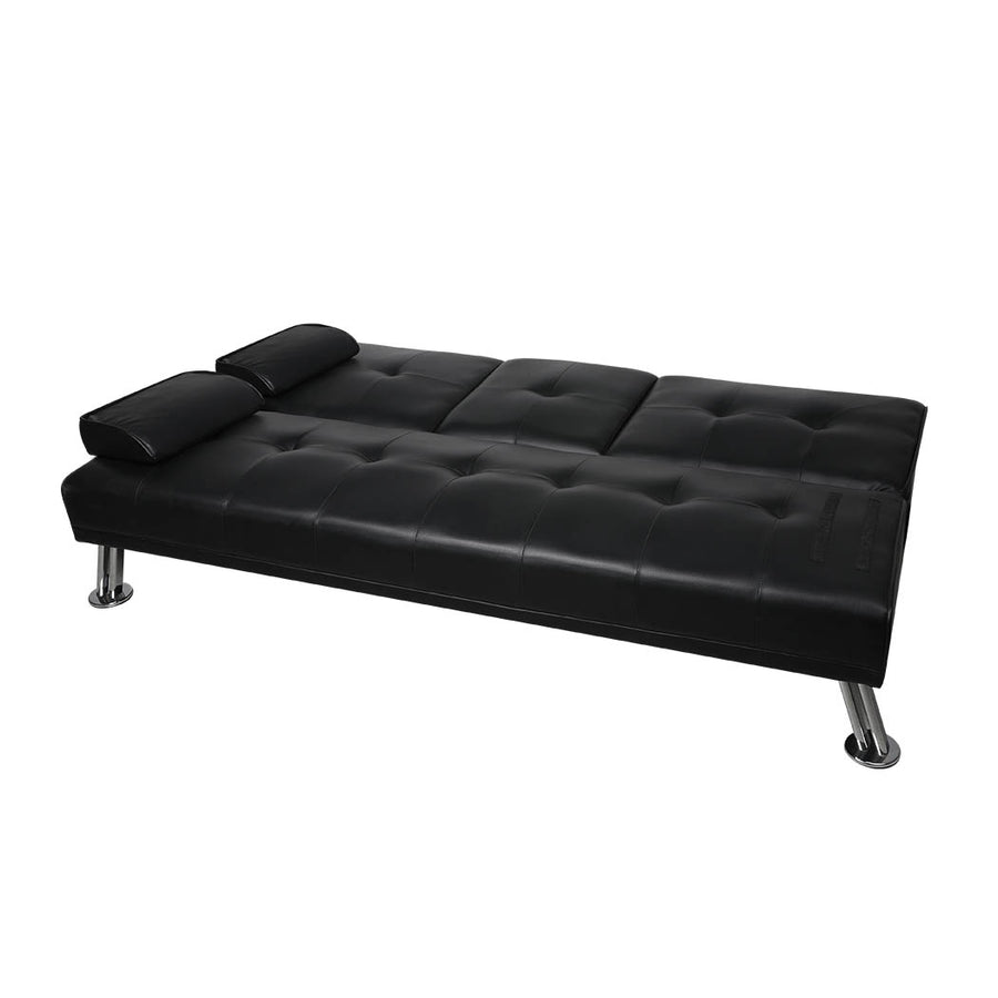 Levede Sofa Bed Adjustable Recliner Black-2006733286516330500