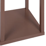 EMITTO LED Floor Lamp with Storage Shelf Brown-2006733078239776772