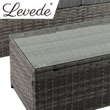 Levede 5pcs Outdoor Sofa Set Patio Furniture - Top-Down View