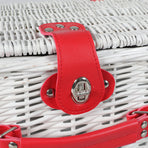 Picnic Basket Set Baskets 4 Person Wicker-2006733308356071428