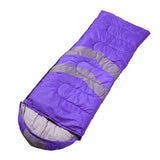 Mountview Single Sleeping Bag Bags Outdoor Purple - Top-Down View