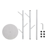 Levede Coat Rack Hat Clothes Stand Hanger White-2018816731472072708