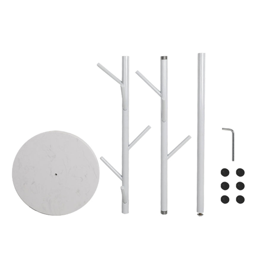 Levede Coat Rack Hat Clothes Stand Hanger White-2018816731472072708