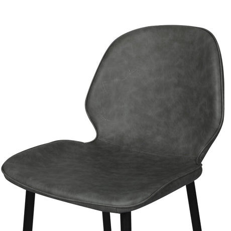 Levede 2x Bar Stool Barstools Counter Grey-2006733275812466692