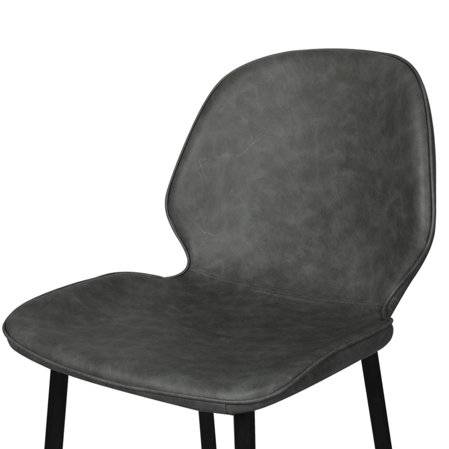Levede 2x Bar Stool Barstools Counter Grey-2006733275812466692