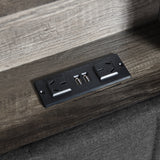 Levede King Bed Frame with Storage Headboard RGB LED - Top-Down View