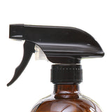 4x 500ml Amber Glass Spray Bottles Trigger - Top-Down View