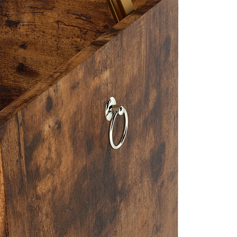 Levede Storage Bench Rustic Wooden Storage Cabinet-2011971107179073540