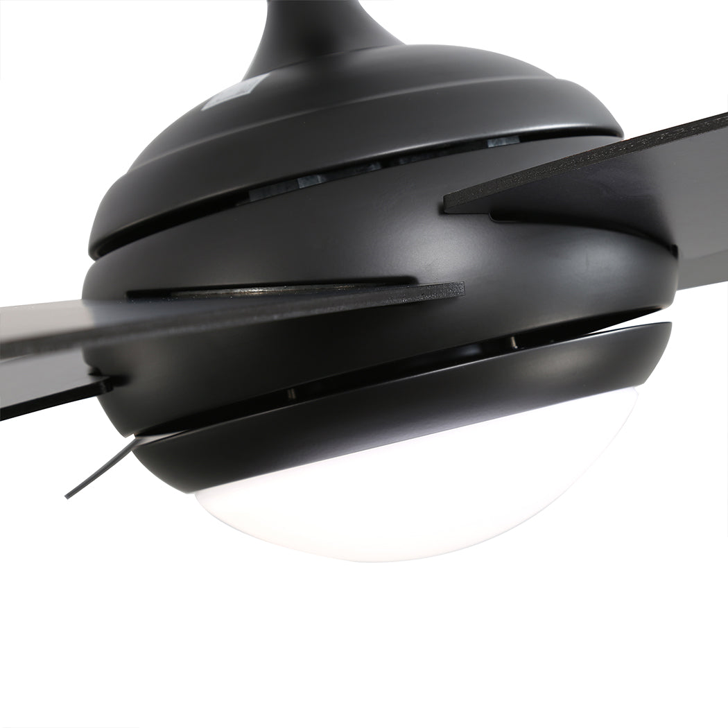 Spector 52'' Ceiling Fan LED Light DC Black-2018816901500768260