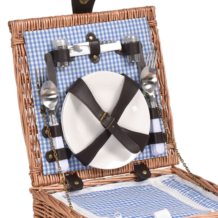 2 Person Picnic Basket Baskets Set Outdoor-2006732947679481860