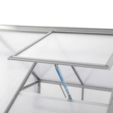 Lambu Greenhouse Aluminium Walk In Green - Top-Down View