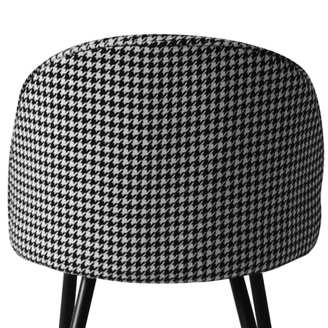 Levede 2x Dining Chairs Kitchen Cafe Black and White-2006733258737455108