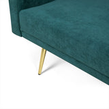 Levede Sofa Bed Convertible Velvet Lounge Recliner Couch Sleeper 3 Seater Green - Top-Down View