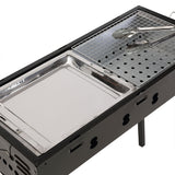 Moyasu Charcoal BBQ Grill Portable Outdoor - Top-Down View
