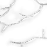 500 LED Curtain Fairy String Lights Cool White - Top-Down View